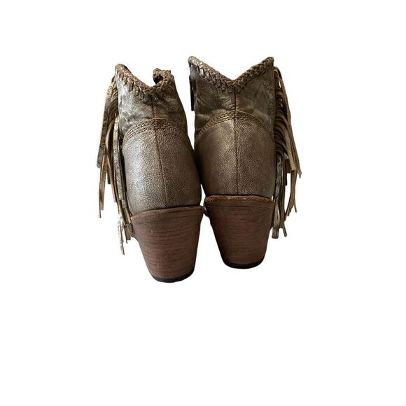 Liberty Black Women's Fringe Leather Western Boots Brown Size 8.5 🛑 - Picture 4 of 11